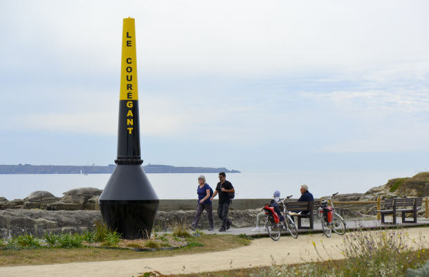 Ploemeur sentier côtier voie verte au Courégant