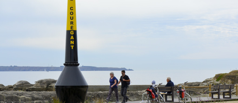 Ploemeur sentier côtier voie verte au Courégant