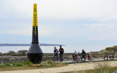 Ploemeur sentier côtier voie verte au Courégant