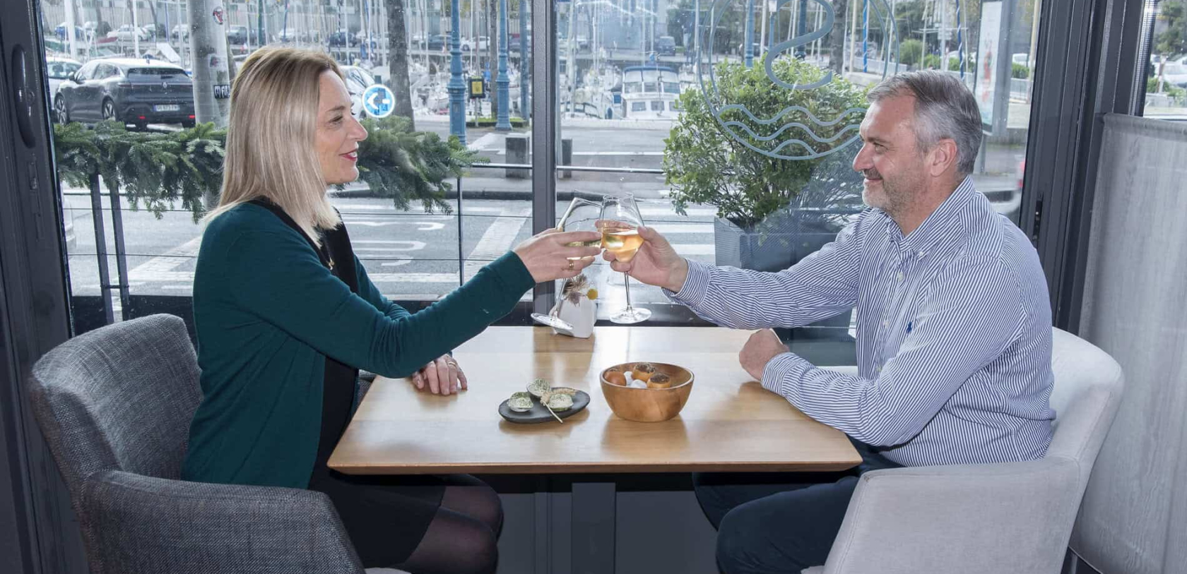 Repas en amoureux au restaurant gastronomique, étoilé au guide Michelin, Sources à Lorient (Morbihan)