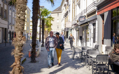 La Rue Léo Le Bourgo, dans le centre-ville de Lorient (Morbihan)