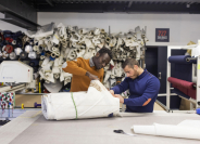 Atelier de production de 727 Sailbags à Lorient La Base (Morbihan)
