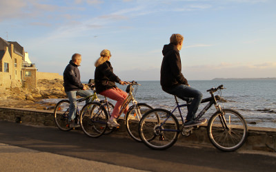 Lomener, sentier côtier à vélo