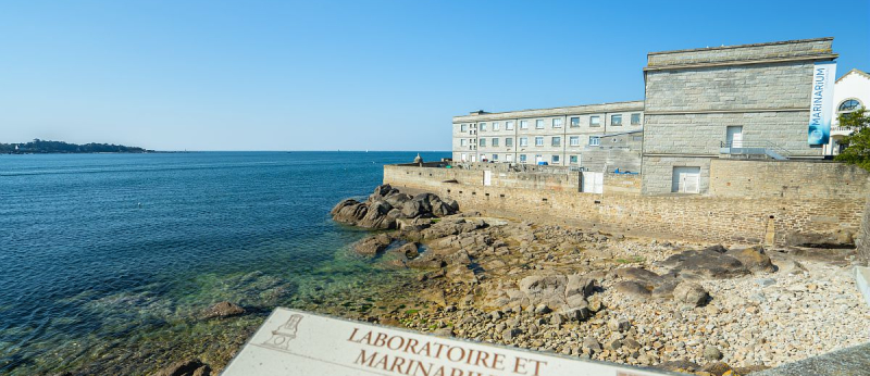 Vue sur le Marinarium de Concarneau (Finistère)