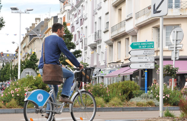 Vélo au centre ville, Lorient