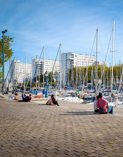 Promenade sur le port de Lorient en amoureux