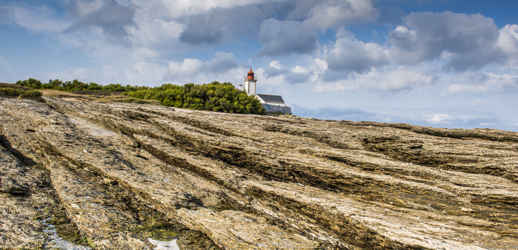 Plateau rocheux de la Pointe des Chats sur l'île de Groix (Morbihan)