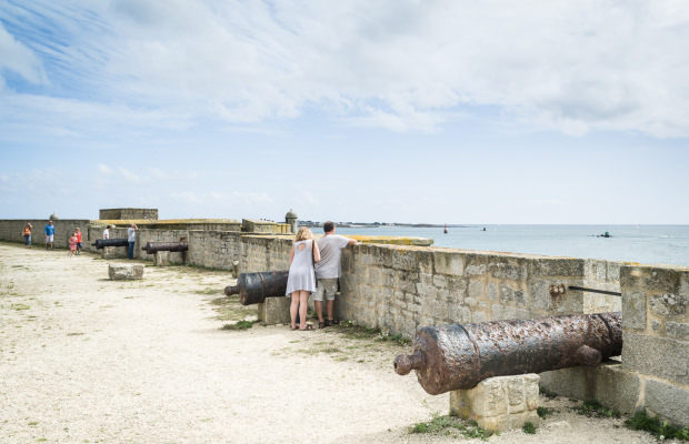 Canons sur les remparts de la citadelle de Port-Louis