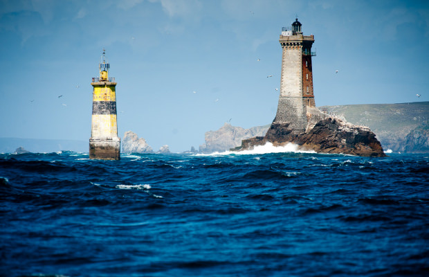 Phare de la Vieille et la Tourelle à la pointe du Raz (Finistère, Bretagne Sud)